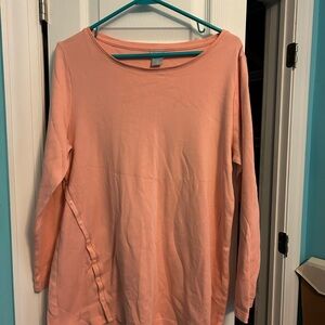 Chico's Coral Long Sleeve Top